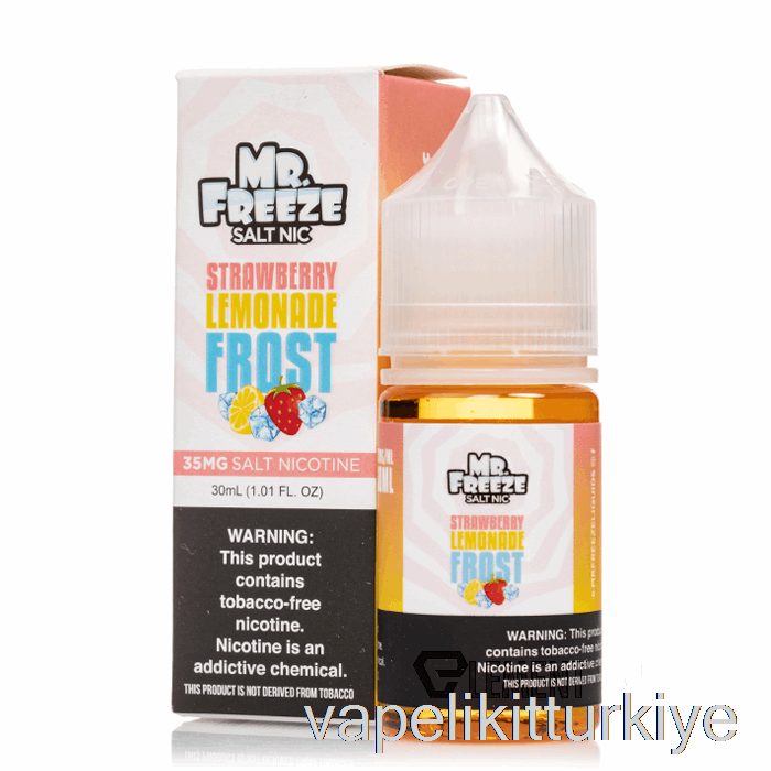 Vape Türkiye çilekli Limonata Frost - Mr Frozen Salts - 30ml 35mg